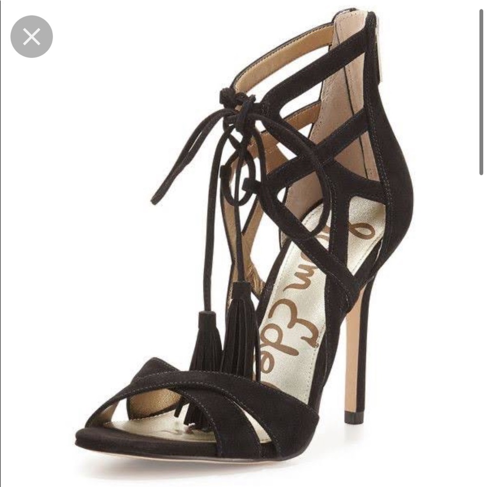Sam Edalman Azela black strappy heels